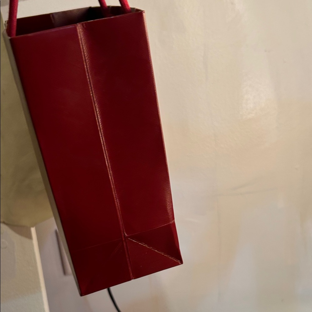 Cartier Crimson Textured Handbag - Picture 5 of 6